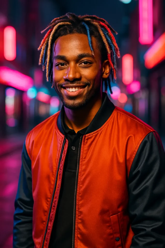 Colored Dreads hairstyle