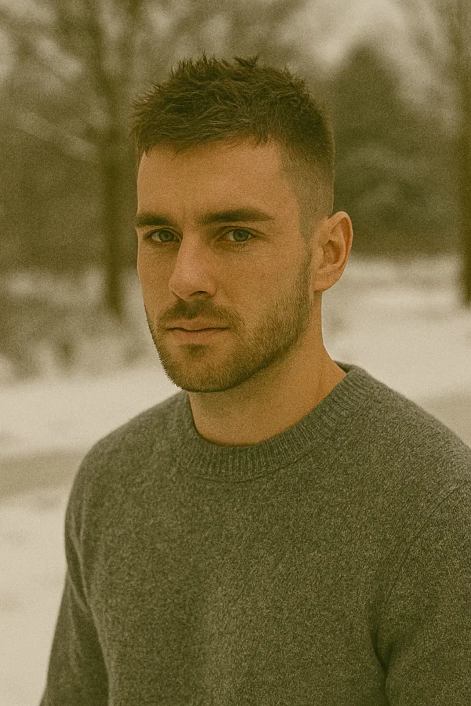 Textured Top with Mid Fade cut