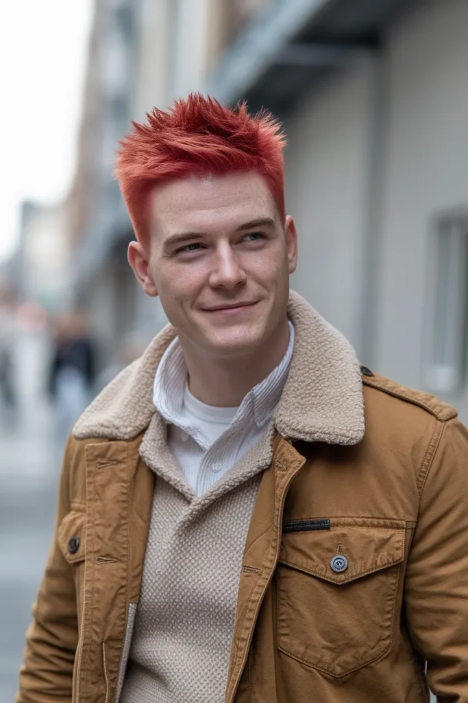 Spiky Red Hair