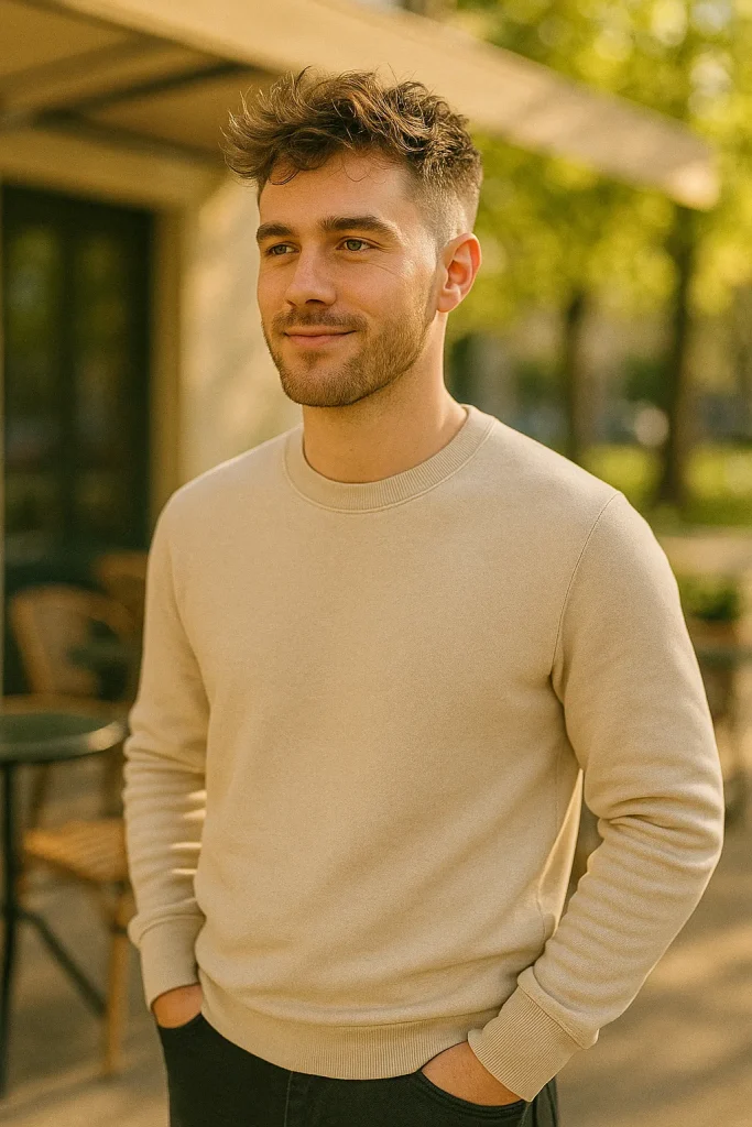 High Fade with Tousled Spring Texture Style