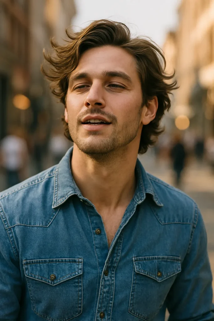 Medium Wavy Flow Style