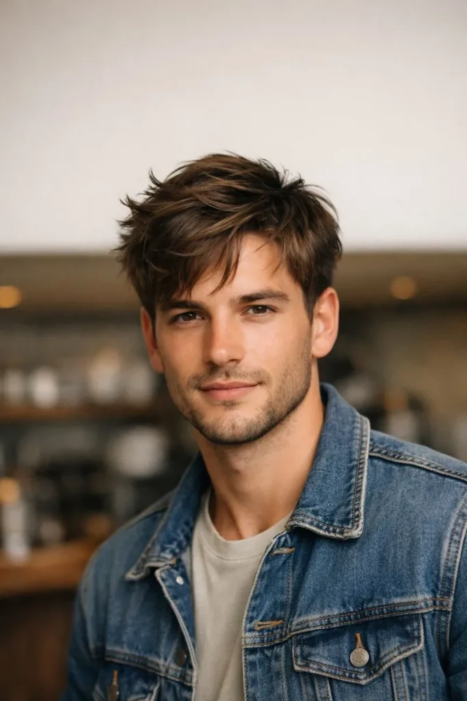 Messy Flow with Casual Side Part Style