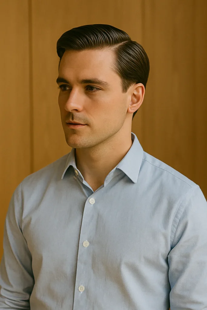 Slick Side Sweep with Natural Shine Style