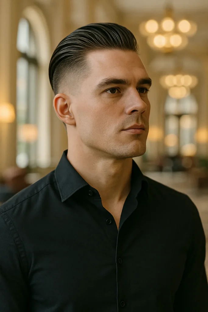Slicked-Back Undercut Style