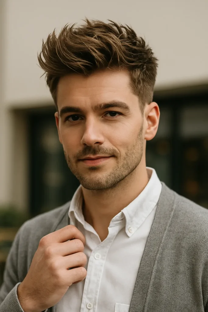Textured Spring Quiff Style