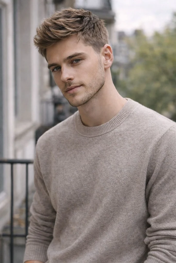 Light Brown Classic Scissor Cut Style