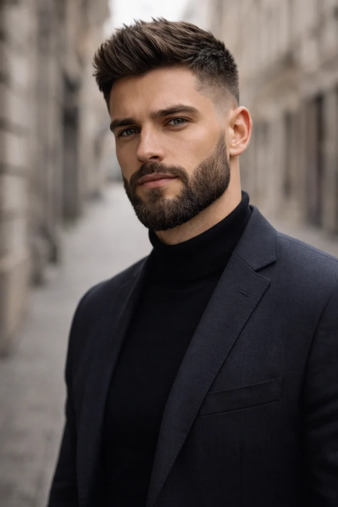 Angular Boxed Beard with Precision Fade Style
