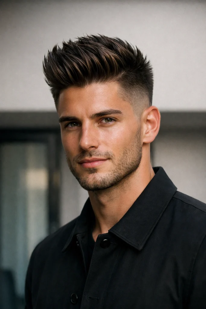 Burst Fade with Slick Texture Style